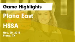 Plano East  vs HSSA Game Highlights - Nov. 20, 2018