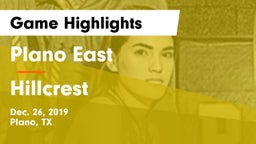 Plano East  vs Hillcrest  Game Highlights - Dec. 26, 2019