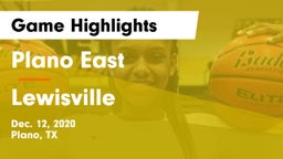 Plano East  vs Lewisville  Game Highlights - Dec. 12, 2020