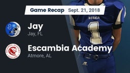 Recap: Jay  vs. Escambia Academy  2018