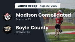 Recap: Madison Consolidated  vs. Boyle County  2022