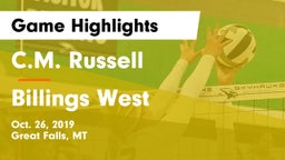 C.M. Russell  vs Billings West  Game Highlights - Oct. 26, 2019