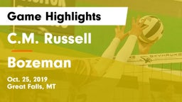 C.M. Russell  vs Bozeman  Game Highlights - Oct. 25, 2019