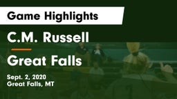 C.M. Russell  vs Great Falls  Game Highlights - Sept. 2, 2020
