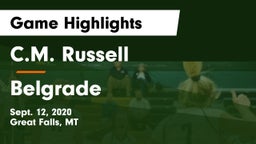 C.M. Russell  vs Belgrade  Game Highlights - Sept. 12, 2020
