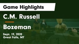 C.M. Russell  vs Bozeman  Game Highlights - Sept. 19, 2020