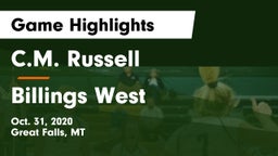 C.M. Russell  vs Billings West  Game Highlights - Oct. 31, 2020