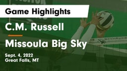 C.M. Russell  vs Missoula Big Sky  Game Highlights - Sept. 4, 2022