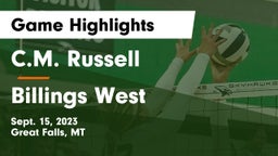 C.M. Russell  vs Billings West  Game Highlights - Sept. 15, 2023