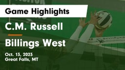 C.M. Russell  vs Billings West  Game Highlights - Oct. 13, 2023