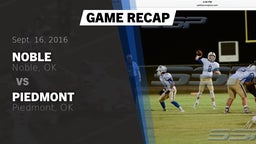Recap: Noble  vs. Piedmont  2016