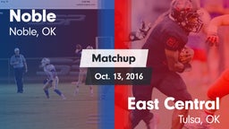 Matchup: Noble  vs. East Central  2016