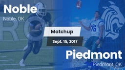 Matchup: Noble  vs. Piedmont  2017
