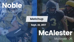 Matchup: Noble  vs. McAlester  2017