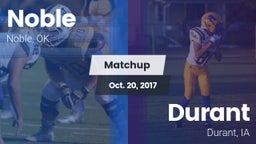 Matchup: Noble  vs. Durant  2017