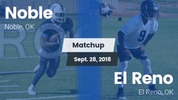 Matchup: Noble  vs. El Reno  2018