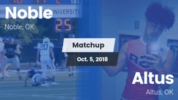 Matchup: Noble  vs. Altus  2018