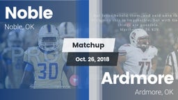 Matchup: Noble  vs. Ardmore  2018