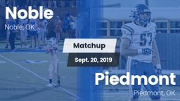 Matchup: Noble  vs. Piedmont  2019
