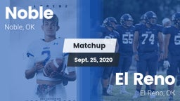 Matchup: Noble  vs. El Reno  2020