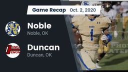 Recap: Noble  vs. Duncan  2020
