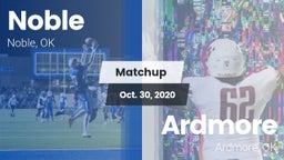 Matchup: Noble  vs. Ardmore  2020