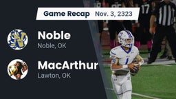 Recap: Noble  vs. MacArthur  2323