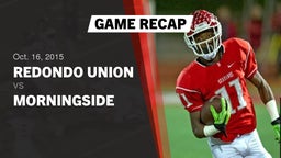 Recap: Redondo Union  vs. Morningside  2015