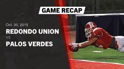 Recap: Redondo Union  vs. Palos Verdes High 2015