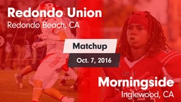 Matchup: Redondo Union vs. Morningside  2016