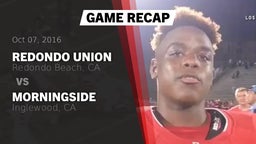 Recap: Redondo Union  vs. Morningside  2016