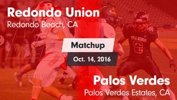 Matchup: Redondo Union vs. Palos Verdes  2016