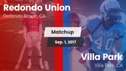 Matchup: Redondo Union vs. Villa Park  2017