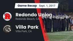 Recap: Redondo Union  vs. Villa Park  2017
