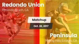 Matchup: Redondo Union vs.  Peninsula  2017