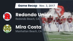 Recap: Redondo Union  vs. Mira Costa  2017