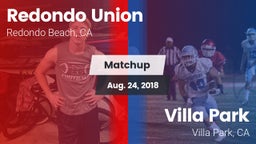 Matchup: Redondo Union vs. Villa Park  2018