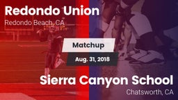 Matchup: Redondo Union vs. Sierra Canyon School 2018