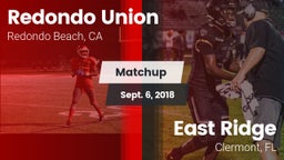 Matchup: Redondo Union vs. East Ridge  2018