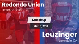 Matchup: Redondo Union vs. Leuzinger  2018