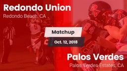 Matchup: Redondo Union vs. Palos Verdes  2018