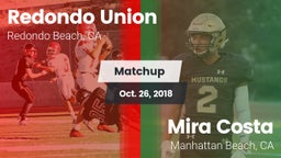 Matchup: Redondo Union vs. Mira Costa  2018