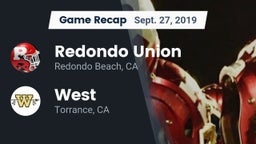 Recap: Redondo Union  vs. West  2019