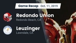 Recap: Redondo Union  vs. Leuzinger  2019