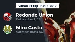 Recap: Redondo Union  vs. Mira Costa  2019