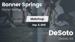 Matchup: Bonner Springs High vs. DeSoto  2016