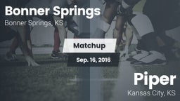 Matchup: Bonner Springs High vs. Piper  2016