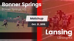Matchup: Bonner Springs High vs. Lansing  2016