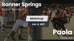 Matchup: Bonner Springs High vs. Paola  2017