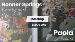 Matchup: Bonner Springs High vs. Paola  2019